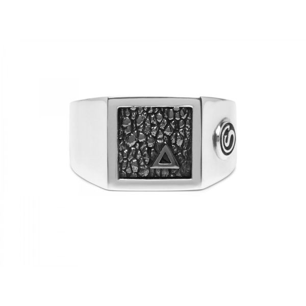 E442SIL Zegel Ring
