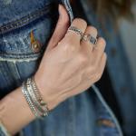 E442SIL Zegel Ring Dames ELEMENTS Collectie