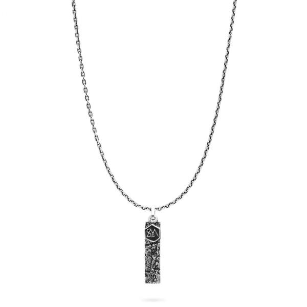 E447 ketting & hanger zilver SXM-earth Collectie