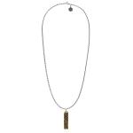 E447SBR ketting zilver - messing SXM - Elements Collectie