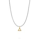 E461SGP ketting & hanger zilver - goldplated SXM-earth Collectie