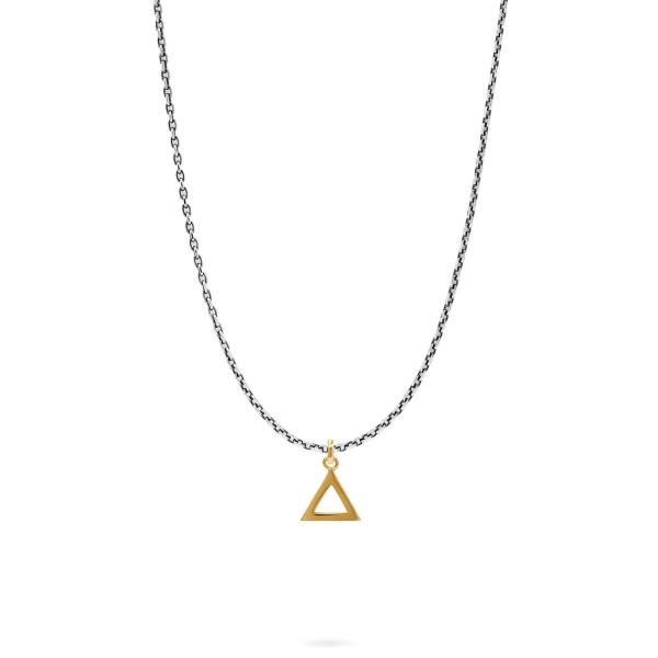 E461SGP ketting & hanger zilver - goldplated SXM-earth Collectie