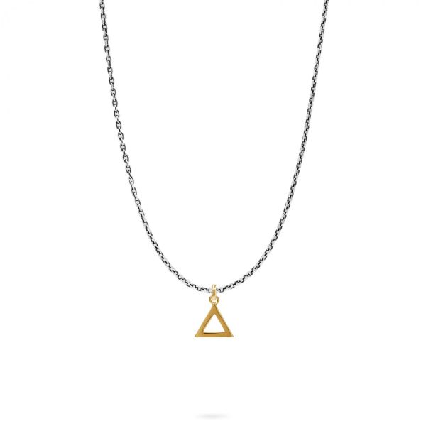 E461SGP ketting & hanger zilver - goldplated SXM-earth Collectie