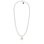 E461SGP ketting & hanger zilver - goldplated SXM-earth Collectie