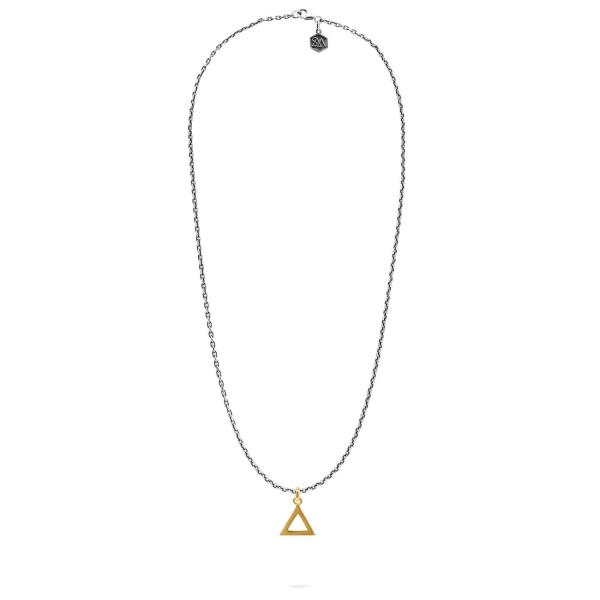E461SGP ketting & hanger zilver - goldplated SXM-earth Collectie
