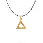 E461SGP ketting & hanger zilver - goldplated SXM-earth Collectie