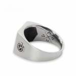 E442SIL Zegel Ring ELEMENTS Collectie