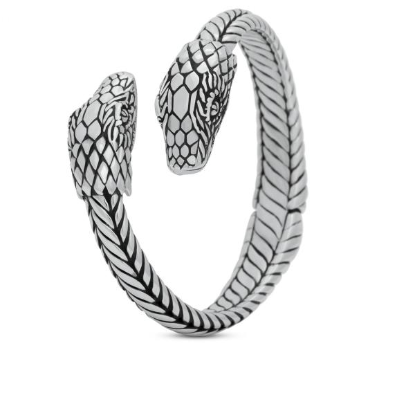 S20 Slangen Armband Zilver Fierce Collectie
