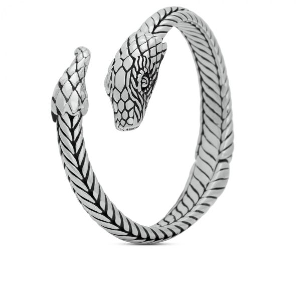 S22 Slang Armband Zilver