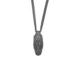 S27BLK zwart rhodium Slang Ketting SXM - Fierce Collectie