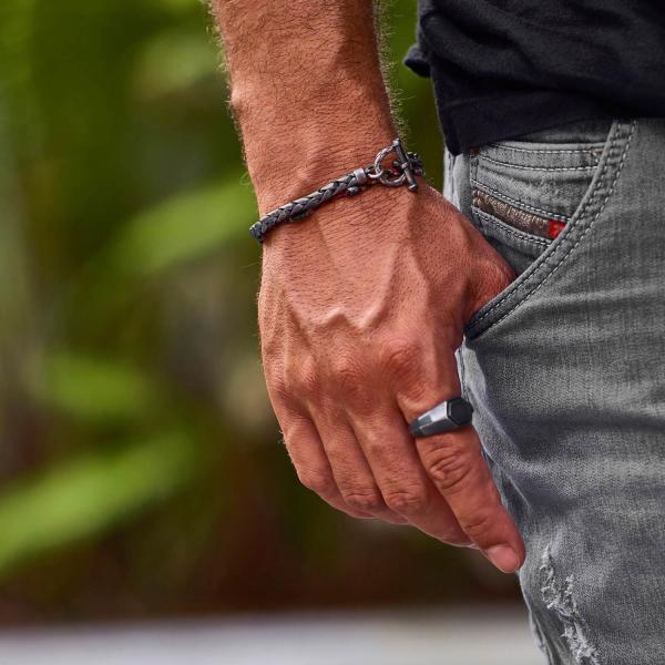 X001RAW armband zilver SXM - Essentials Collectie