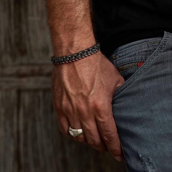 X002RAW armband zilver SXM - Essentials Collectie