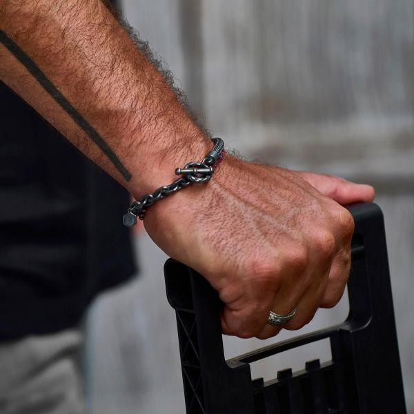 X003RAW armband zilver SXM - Essentials Collectie