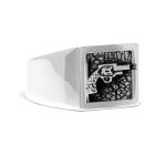 X010 zegelring zilver SXM - Essentials Collectie