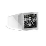 X011 zegel ring zilver SXM - Essentials Collectie