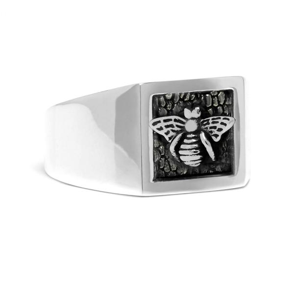 X011 zegel ring zilver SXM - Essentials Collectie