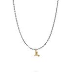 X063SBR ketting & hanger zilver - messing SXM - Essentials Collectie