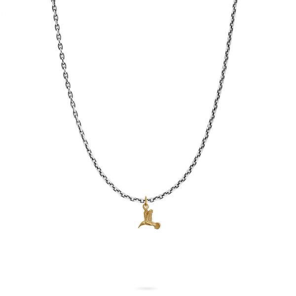 X063SBR ketting & hanger zilver - messing SXM - Essentials Collectie