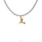 X063SBR ketting & hanger zilver - messing SXM - Essentials Collectie