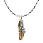 X065SBR ketting & hanger zilver - messing SXM - Essentials Collectie