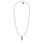 X066SBR ketting & hanger silver - messing SXM - Essentials Collectie