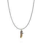 X066SBR ketting & hanger silver - messing SXM - Essentials Collectie