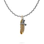 X066SBR ketting & hanger silver - messing SXM - Essentials Collectie