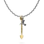 X067SBR ketting & hanger zilver - messing SXM - Essentials Collectie