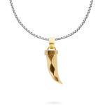 X203SGP ketting & hanger zilver - goldplated SXM - Edged Collectie