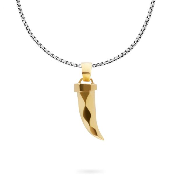 X203SGP ketting & hanger zilver - goldplated SXM - Edged Collectie
