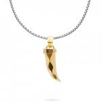 X203SGP ketting & hanger zilver - goldplated SXM - Edged Collectie