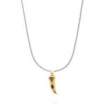 X203SGP ketting & hanger zilver - goldplated SXM - Edged Collectie