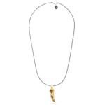 X203SGP ketting & hanger zilver - goldplated SXM - Edged Collectie