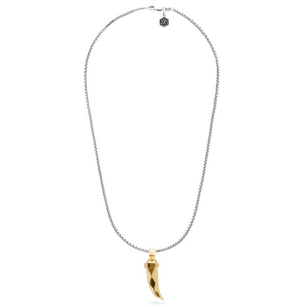 X203SGP ketting & hanger zilver - goldplated SXM - Edged Collectie