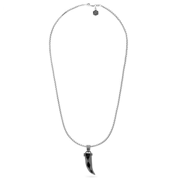 X203SRP ketting & hanger zilver - ruthenium plated SXM - Edged Collectie