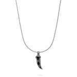 X203SRP ketting & hanger zilver - ruthenium plated SXM - Edged Collectie