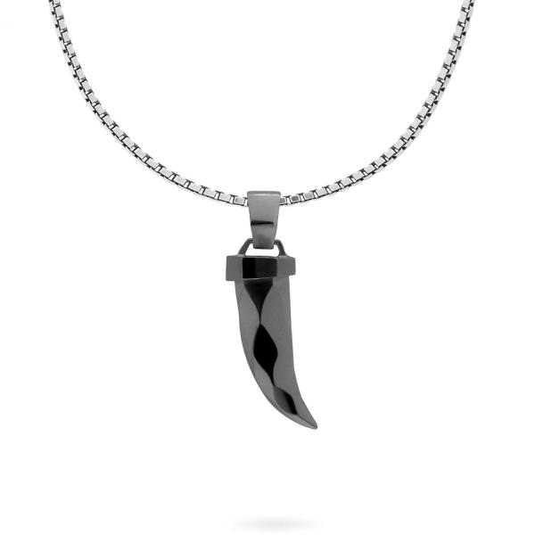 X203SRP ketting & hanger zilver - ruthenium plated SXM - Edged Collectie