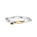 X301SGP armband zilver - goldplated SXM - Bambu Collectie