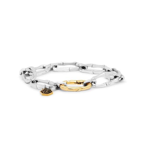X301SGP armband zilver - goldplated SXM - Bambu Collectie