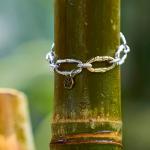 X303SGP armband zilver - goldplated SXM - Bambu Collectie