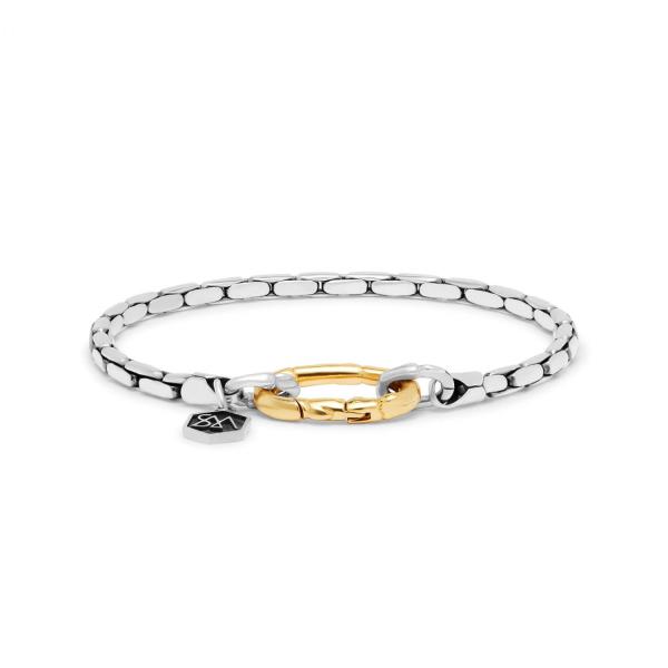 X303SGP armband zilver - goldplated SXM - Bambu Collectie
