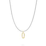 X305SGP ketting zilver - goldplated SXM - Bambu Collectie