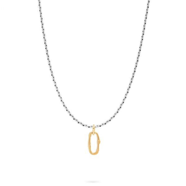 X305SGP ketting zilver - goldplated SXM - Bambu Collectie