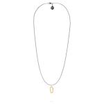 X305SGP ketting zilver - goldplated SXM - Bambu Collectie