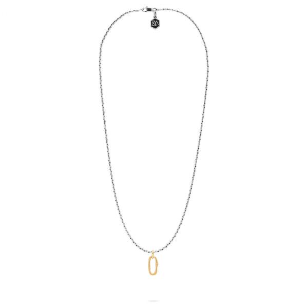 X305SGP ketting zilver - goldplated SXM - Bambu Collectie