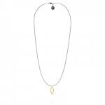X305SGP ketting zilver - goldplated SXM - Bambu Collectie