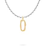 X305SGP ketting zilver - goldplated SXM - Bambu Collectie