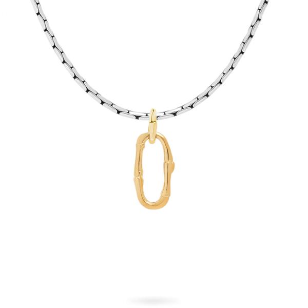 X305SGP ketting zilver - goldplated SXM - Bambu Collectie