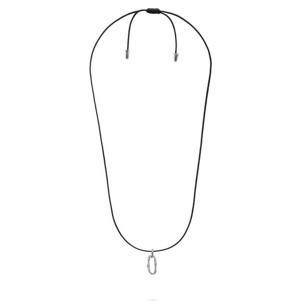 X306BLK.RAW ketting paracord zilver raw edtion SXM - Bambu Collectie