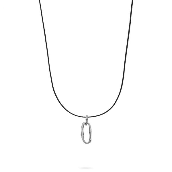 X306BLK.RAW ketting paracord zilver raw edtion SXM - Bambu Collectie